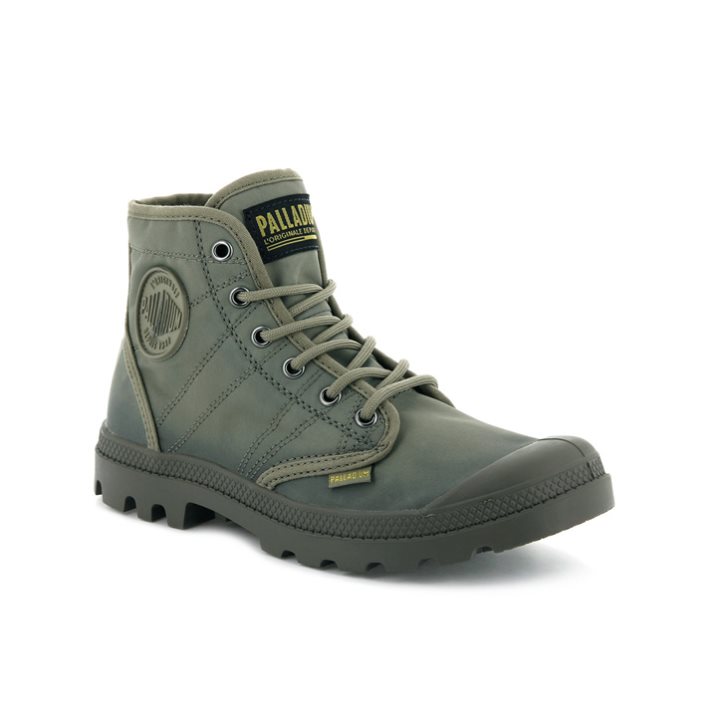 Palladium Pallabrousse TX Men's Boots Olive | UK B731-PWY